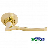 Дверная ручка Morelli Фонтан MH-04 SG/GP цвет матовое золото/золото
