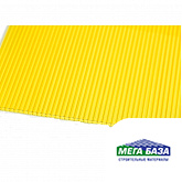 Сотовый поликарбонат цвет жёлтый 2100х12000х8 мм