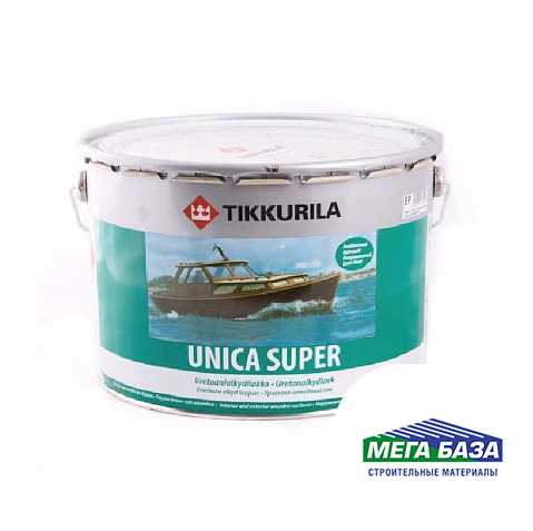 Лак полуматовый износостойкий уретано-алкидный TIKKURILA UNICA SUPER 9 л