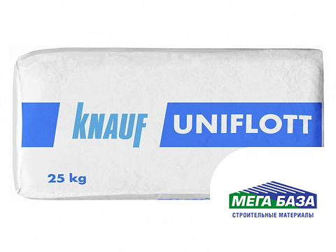 Шпаклёвка гипсовая высокопрочная Knauf Унифлот 25 кг