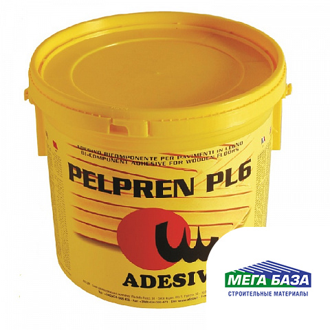 Клей для паркета двухкомпонентный реактивный ADESIV PELPREN PL6 10 кг
