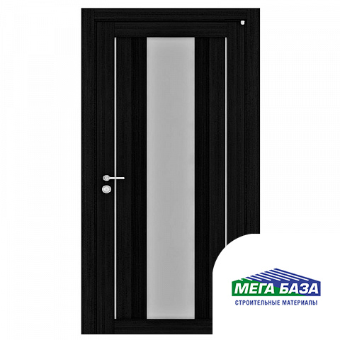 Дверь межкомнатная Light 2191 цвет шоко велюр остеклённая