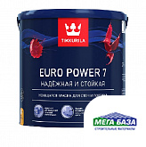 Краска водно-дисперсионная латексная TIKKURILA EURO POWER 7 моющаяся интерьерная матовая 2,7 л