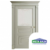 Дверь межкомнатная Florence 62001 светло-серый серена остеклённая