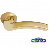 Дверная ручка Morelli Палаццо - II MH-02 SG/GP цвет матовое золото/золото